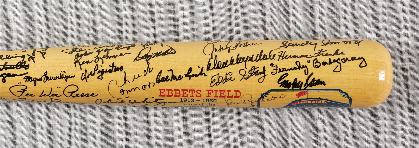 Brooklyn Dodgers Multi-Signed Ebbets Field Cooperstown Bat with Sandy Koufax (61) (PSA/DNA) 