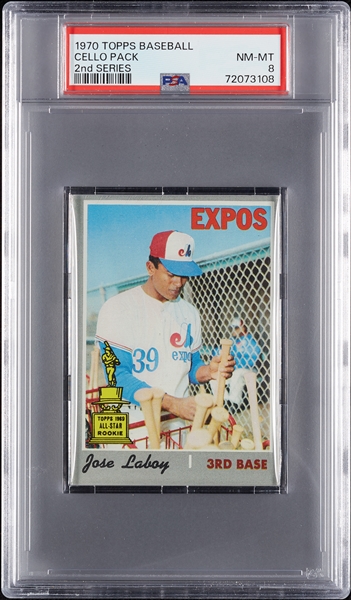 1970 Topps Baseball 2nd Series Cello Pack (Graded PSA 8)
