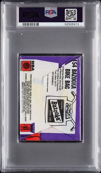 1972 Topps Basketball Wax Pack - Bill Bradley Back (Graded PSA 7)
