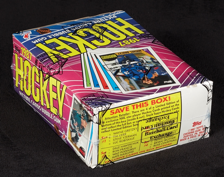 1987 Topps Hockey Wax Box (36) (Fritsch/BBCE)