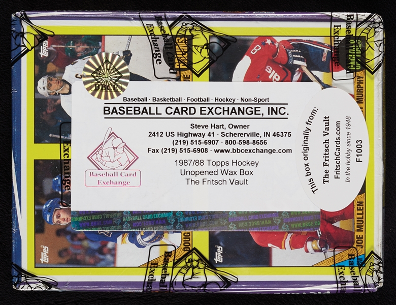 1987 Topps Hockey Wax Box (36) (Fritsch/BBCE)