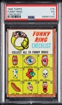 1966 Topps Funny Ring Checklist No. 15 PSA 3