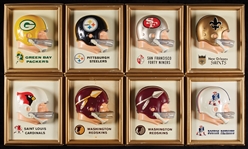 Huge Array of 1965-67 Technigraph AFL/NFL Helmet Plaques, Two Complete Sets With Extras (37)