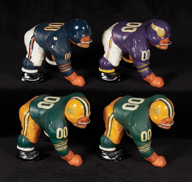 1960s Fred Kail “Bruce Bruiser” Large Down Lineman Figures (9)