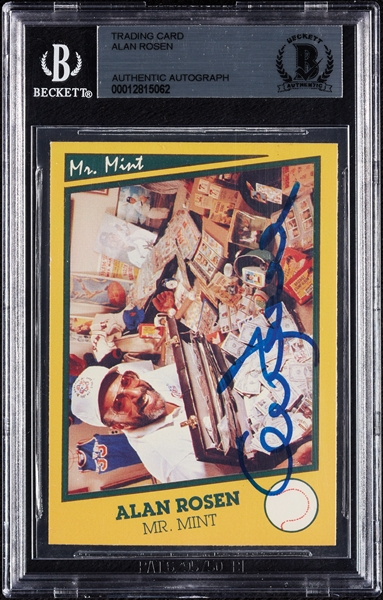 Mr. Mint Alan Rosen Signed 1990 Pacific (BAS)