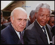 Frederik Willem de Klerk Signed 16x20 Photo with Nelson Mandela (PSA/DNA)