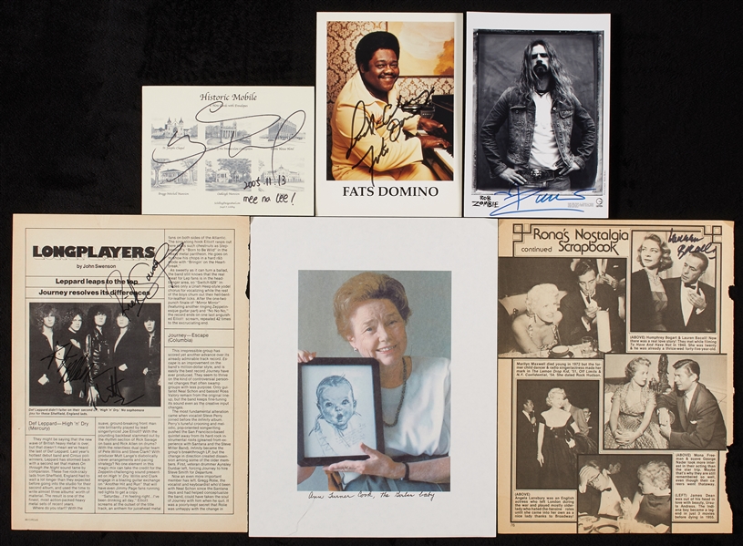 Signed Entertainment Group with Def Leppard, Donna Reed, Lauren Bacall, Rob Zombie (28)
